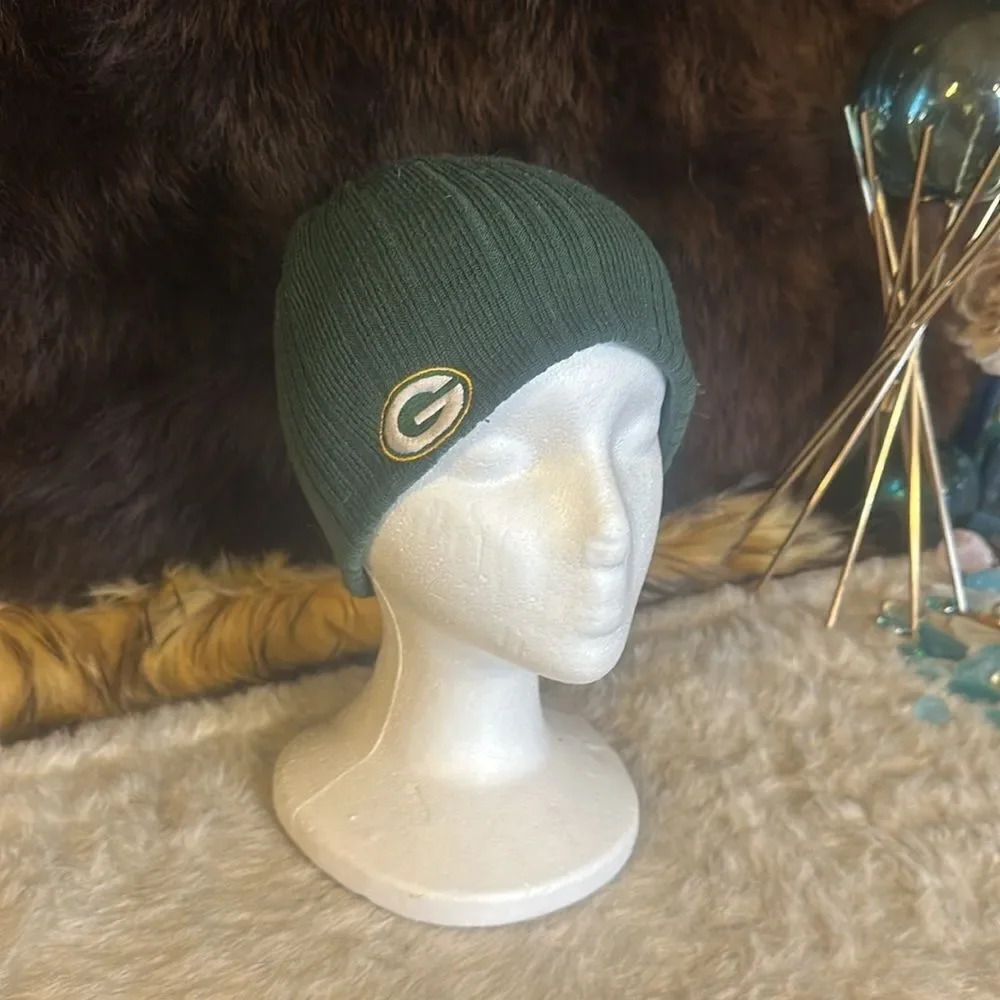 Green Bay Packers reversible beanie OS (2625)